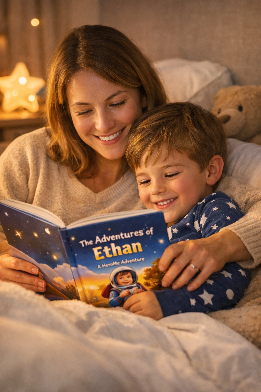 Parent + child bedtime story